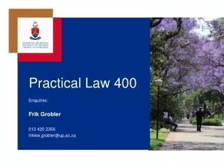 Practical Law 400