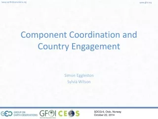 Component Coordination and Country Engagement