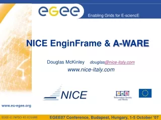 NICE EnginFrame &amp;  A-WARE