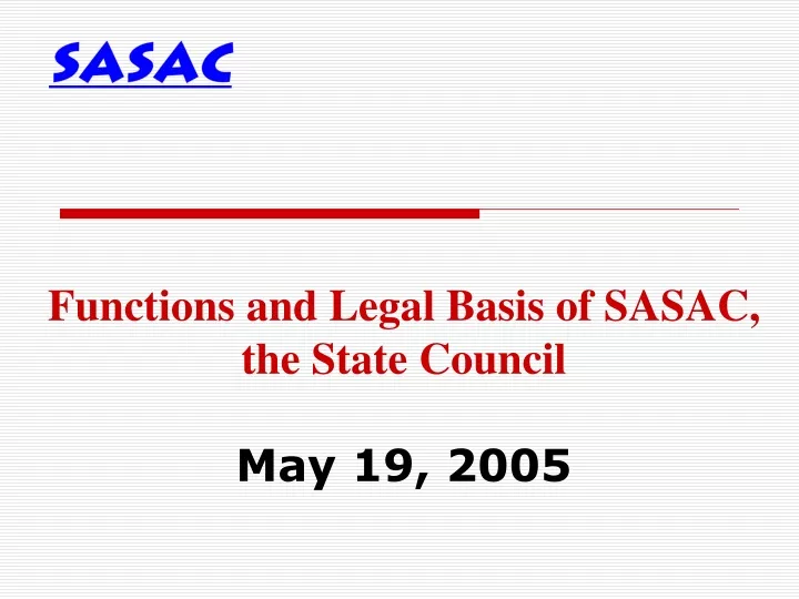 functions and legal basis of sasac the state council may 19 2005