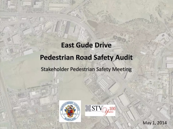 east gude drive pedestrian road safety audit