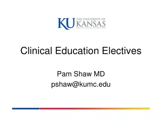 Clinical Education Electives