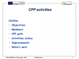 CPP activities