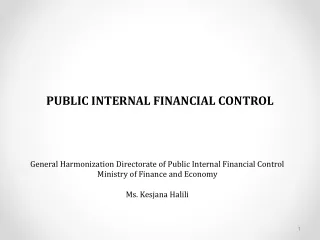 PUBLIC INTERNAL FINANCIAL CONTROL