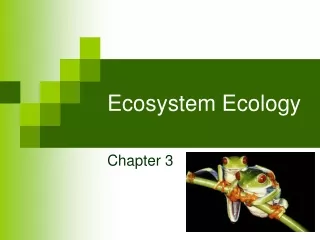 Ecosystem Ecology