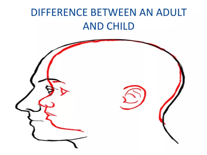 difference between an adult and child