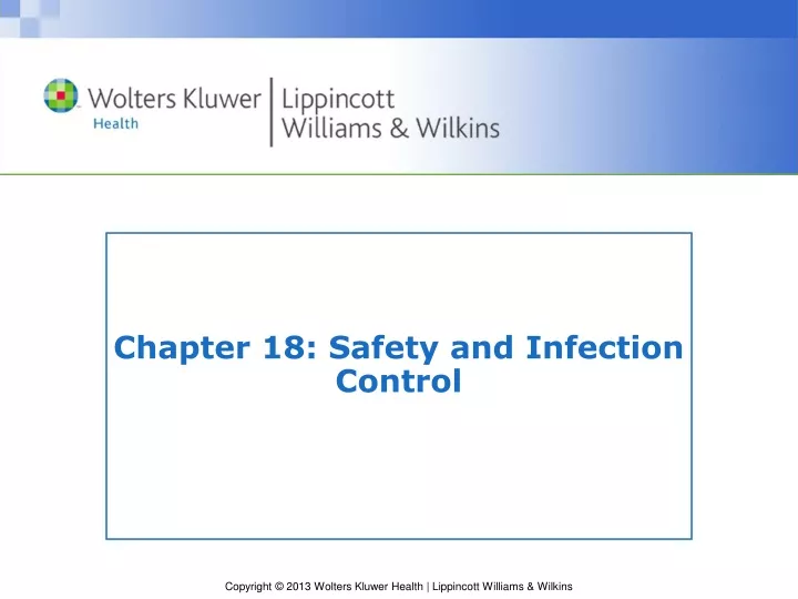 chapter 18 safety and infection control