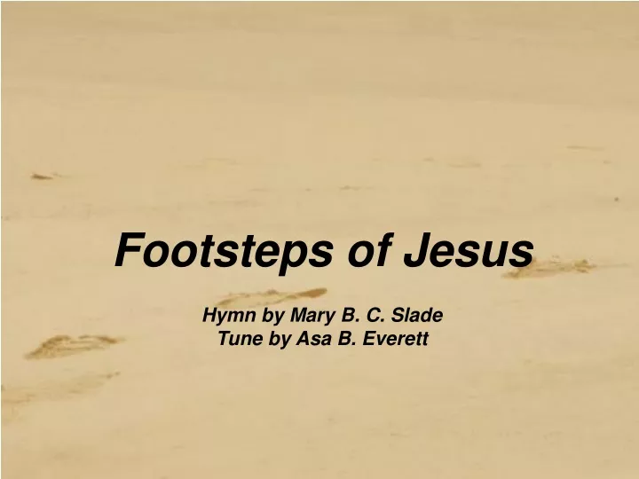 footsteps of jesus