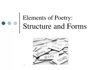 Elements of Poetry: Structure and Forms