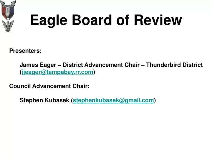 eagle board of review