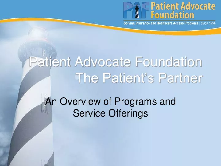 patient advocate foundation the patient s partner