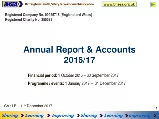 Annual Report &amp; Accounts 2016/17