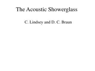 The Acoustic Showerglass