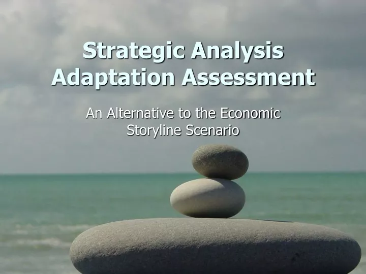 strategic analysis adaptation assessment