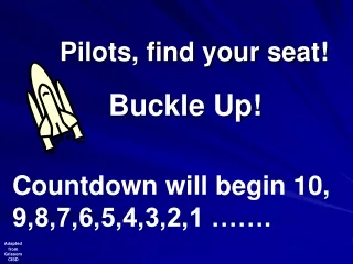 Pilots, find your seat!