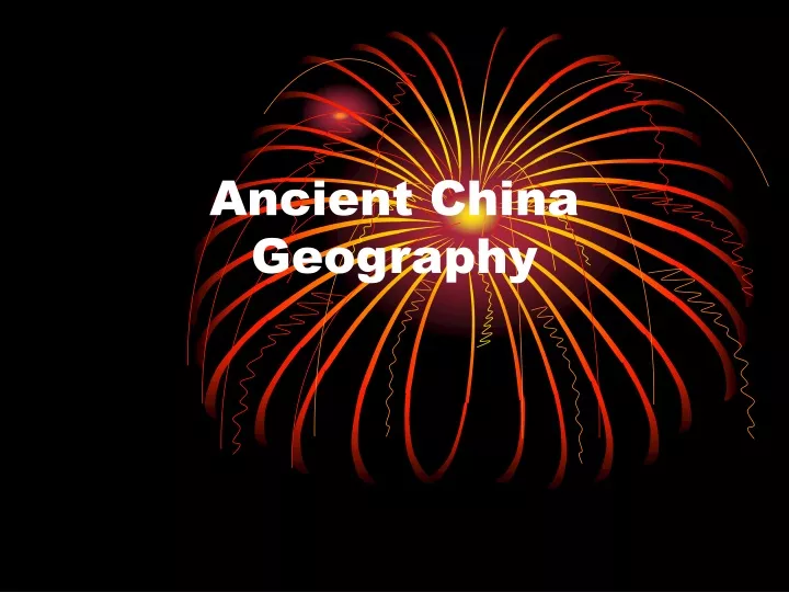 ancient china geography
