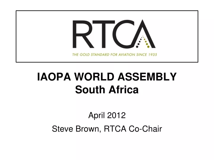 iaopa world assembly south africa