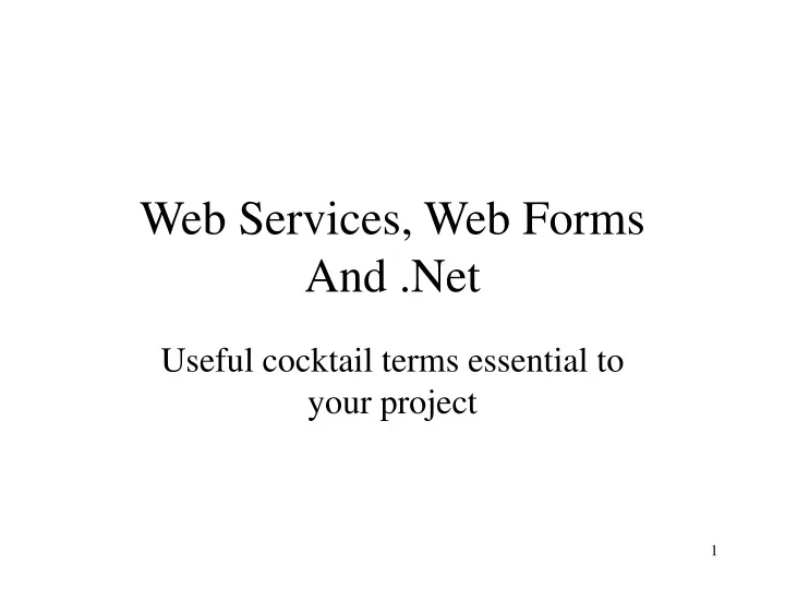 web services web forms and net