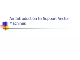 An Introduction to Support Vector Machines