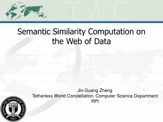 Semantic Similarity Computation on the Web of Data