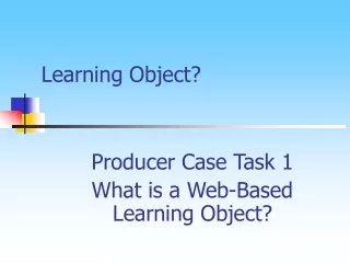 Learning Object?