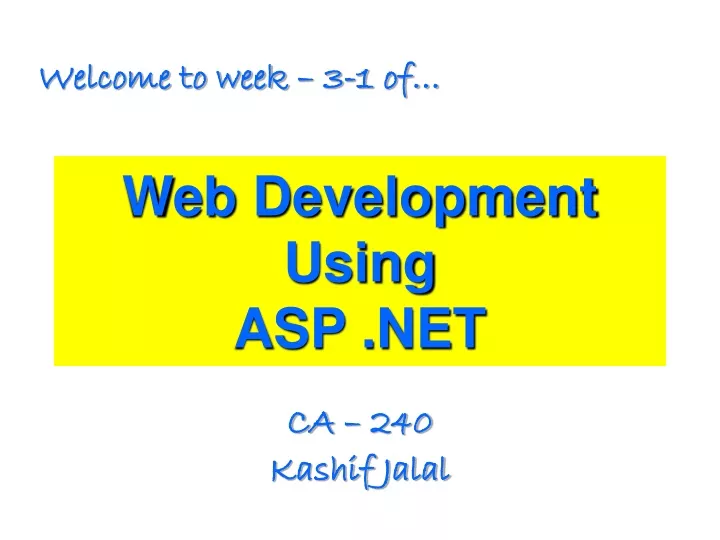 web development using asp net