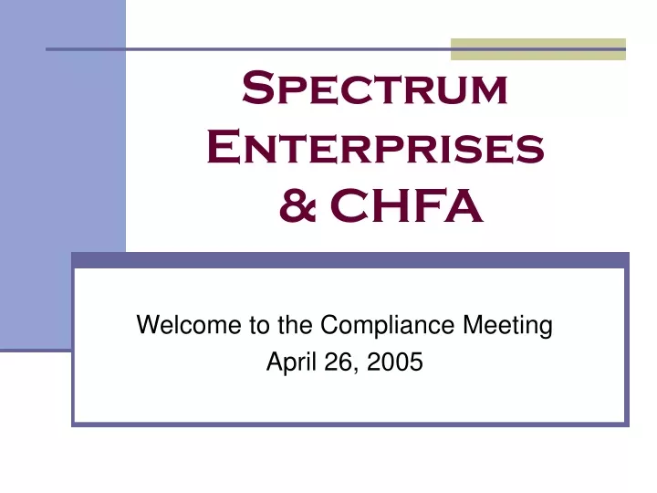 spectrum enterprises chfa