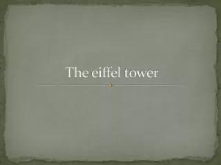 The  eiffel  tower