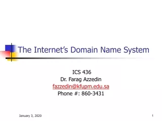 The Internet’s Domain Name System
