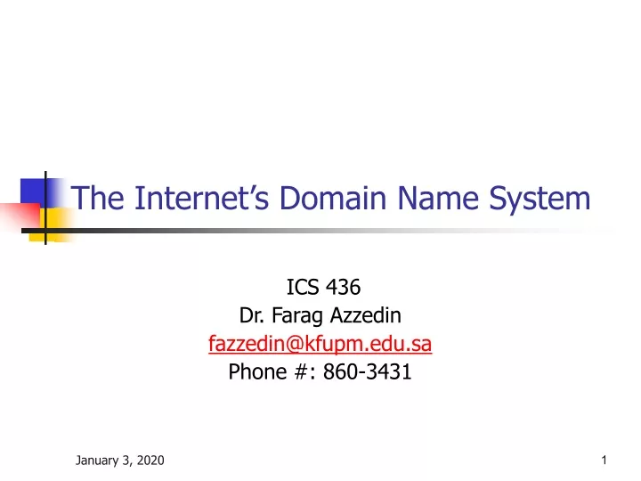 the internet s domain name system