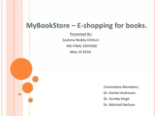 MyBookStore – E-shopping for books.