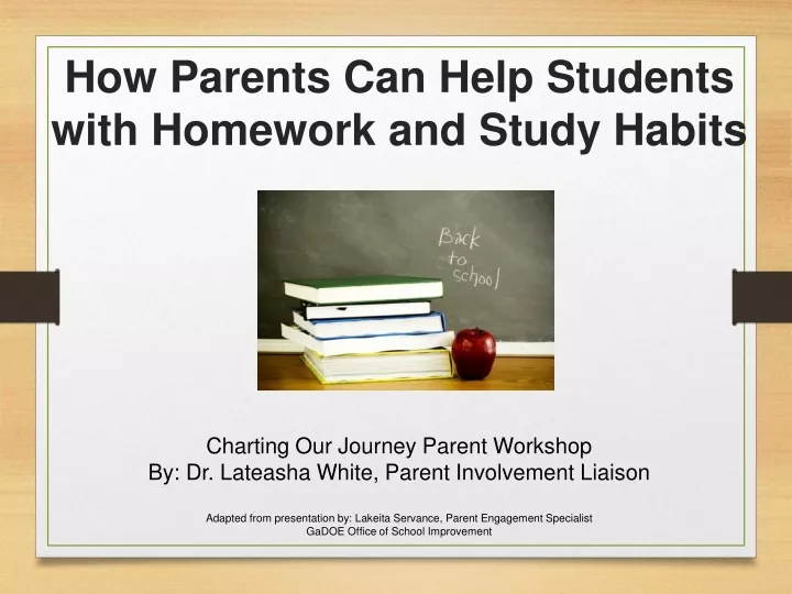 how parents can help students with homework and study habits