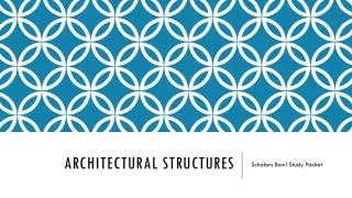 Architectural structures