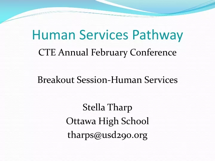 human services pathway