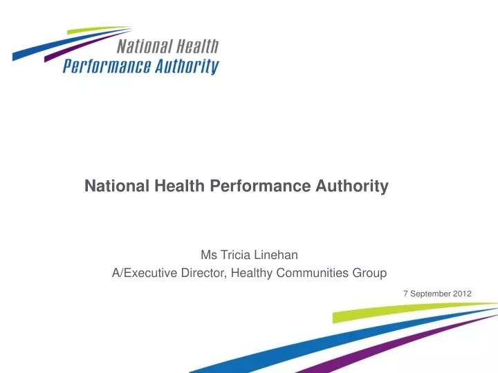 national health performance authority