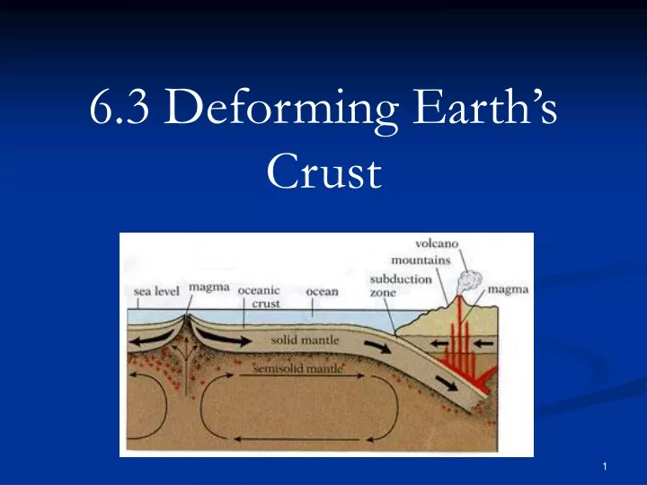 6 3 deforming earth s crust