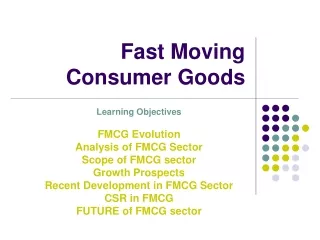 Fast Moving Consumer Goods