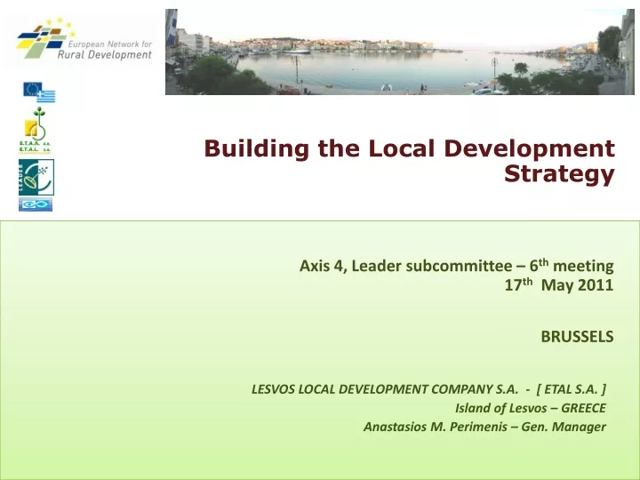 building the local development strategy