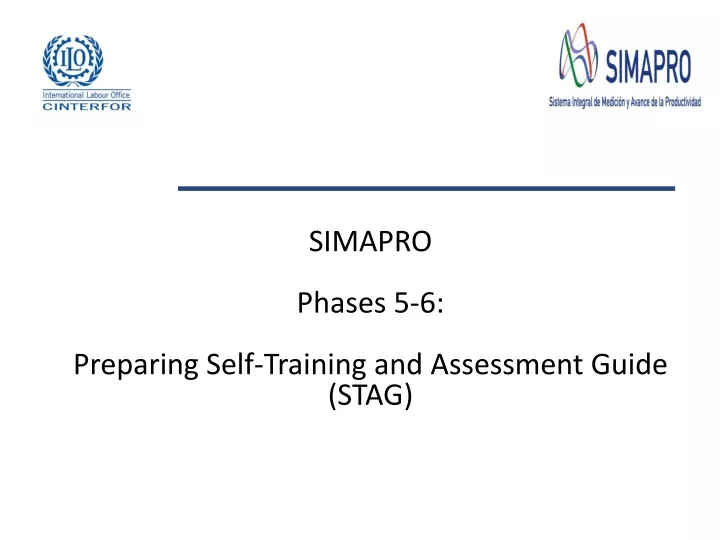 simapro phases 5 6 preparing self training