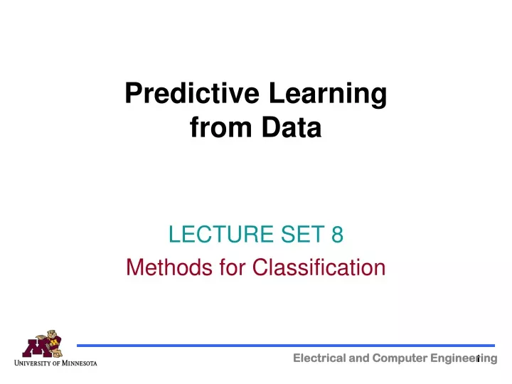 predictive learning from data