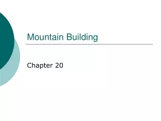 Mountain Building