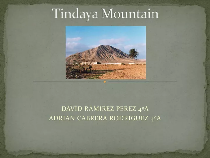 tindaya mountain