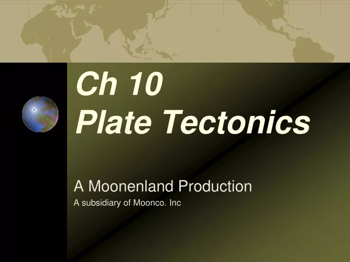 ch 10 plate tectonics