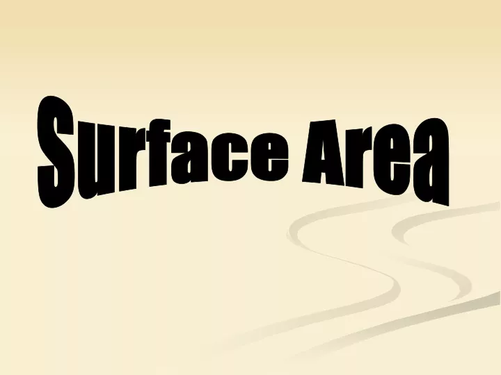surface area