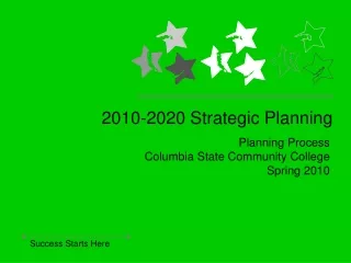 Planning Process Columbia State Community College Spring 2010