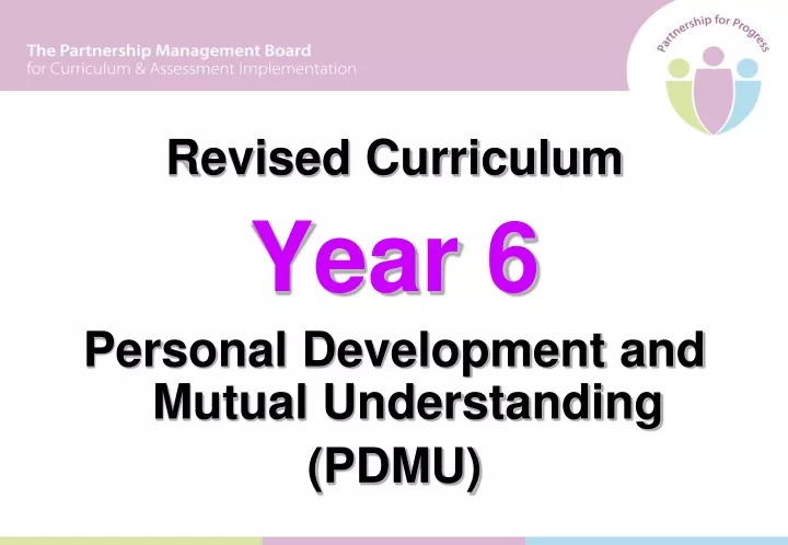 revised curriculum year 6 personal development