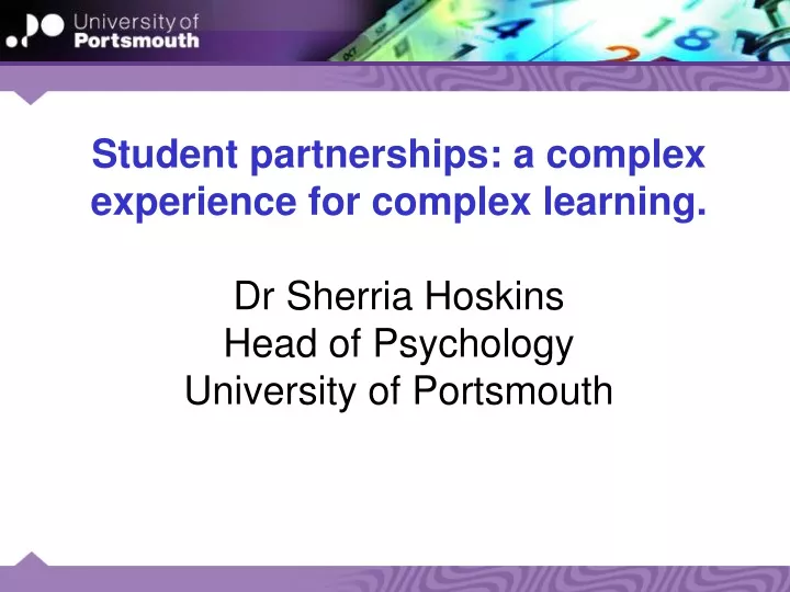 student partnerships a complex experience