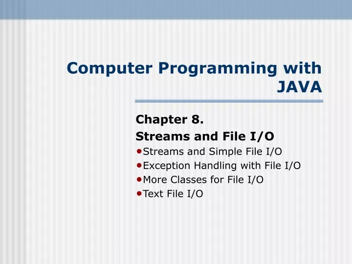 computer programming with java