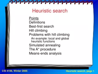 Heuristic search