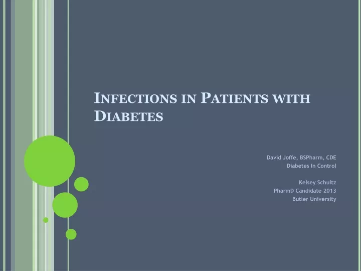 infections in patients with diabetes